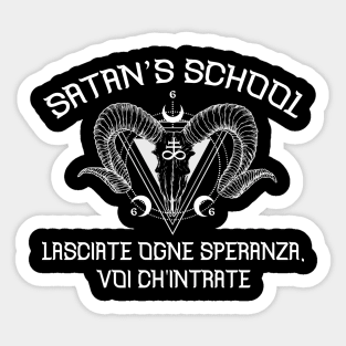 SATAN'S SCHOOL Sticker